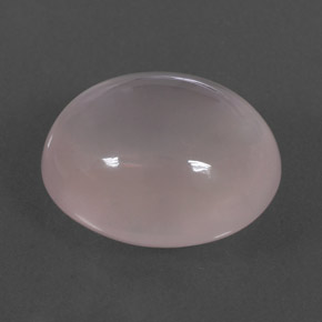 12.82克拉天然粉色粉晶，椭圆形切割，16.1×13.9毫米，透明