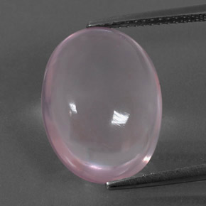 9.87克拉天然粉色粉晶，椭圆形切割，16.7×12.7毫米，透明