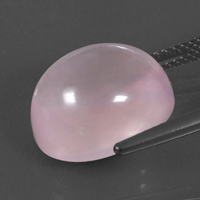 11.03克拉天然粉色粉晶，椭圆形切割，14.1×12.1毫米，透明