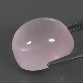 13.17克拉天然粉色粉晶，椭圆形切割，14.2×12.2毫米，透明