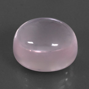 12.62克拉天然粉色粉晶，椭圆形切割，14.1×12.1毫米，透明