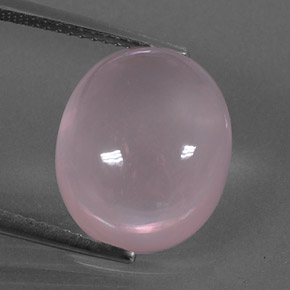 9.83克拉天然粉色粉晶，椭圆形切割，14.2×12.1毫米，透明