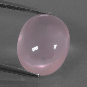 9.54克拉天然粉色粉晶，椭圆形切割，14.3×12.1毫米，透明