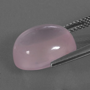 9.54克拉天然粉色粉晶，椭圆形切割，14.3×12.1毫米，透明