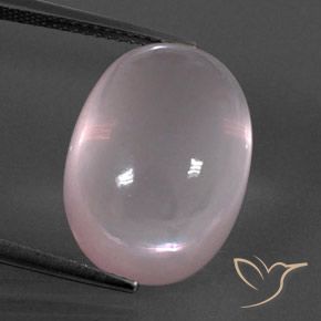 17.04ct 天然 浅粉色 芙蓉石, 椭圆形, 透明
