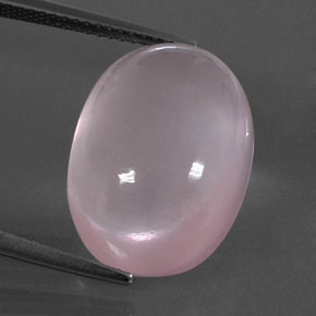 16.36克拉天然粉色粉晶，椭圆形切割，18.1×13.2毫米，透明