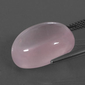 16.36克拉天然粉色粉晶，椭圆形切割，18.1×13.2毫米，透明