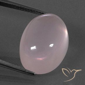 18.58ct 天然 玫瑰粉色 芙蓉石, 椭圆形, 透明