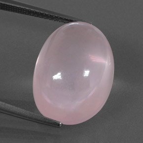 16.81克拉天然粉色粉晶，椭圆形切割，18.3×13.2毫米，透明