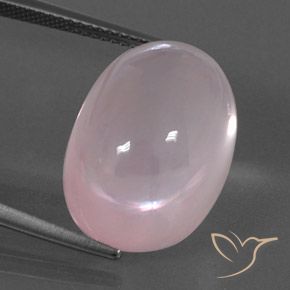 21.41ct 天然 珊瑚粉 芙蓉石, 椭圆形, 透明