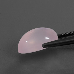 5.91克拉天然粉色粉晶，梨形，13.4×9.2毫米，透明
