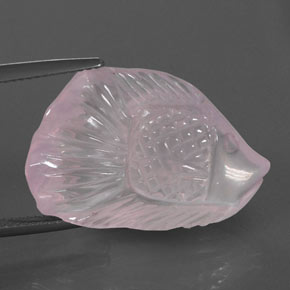 23.80克拉天然粉色粉晶，异形，26.3×17.4毫米，透明