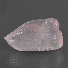 15.69克拉天然粉色粉晶，异形，23.9×14.6毫米，透明