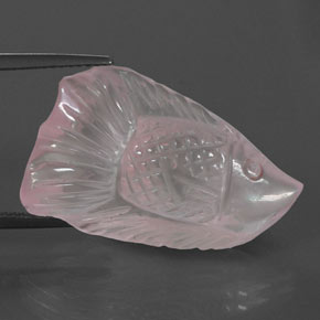 20.56克拉天然粉色粉晶，异形，26.8×16.7毫米，透明