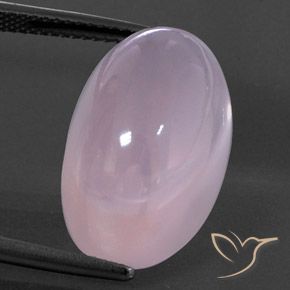 22.00ct 天然 浅樱桃粉色 芙蓉石, 椭圆形, 透明