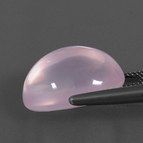 18.40克拉天然粉色粉晶，椭圆形切割，18.6×13.7毫米，透明