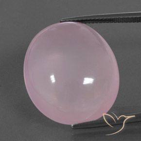 33.99ct 天然 中粉红色 芙蓉石, 椭圆形, 透明/半透明