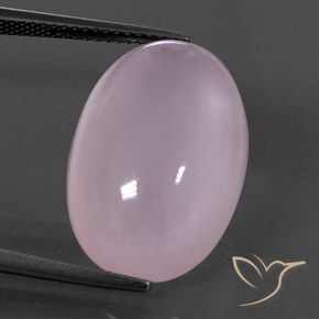 18.71ct 天然 浅樱桃粉色 芙蓉石, 椭圆形, 透明/半透明