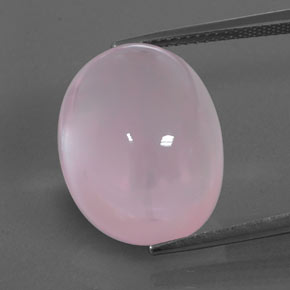 23.25克拉天然粉色粉晶，透明，18.4×14.4毫米，透明/半透明