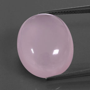 20.05克拉天然粉色粉晶，透明，20.2×16.6毫米，透明/半透明