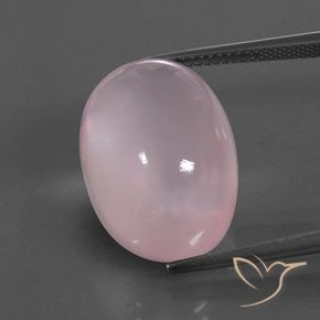 23.01ct 天然 中玫瑰粉 芙蓉石, 椭圆形, 透明/半透明