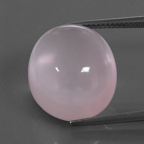 24.38克拉天然粉色粉晶，透明，18.5×16.2毫米，透明/半透明