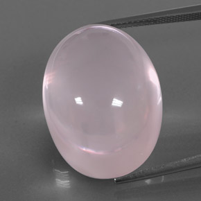 43.00克拉天然粉色粉晶，透明，23.8×17.7毫米，透明/半透明