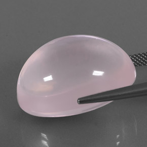 43.00克拉天然粉色粉晶，透明，23.8×17.7毫米，透明/半透明