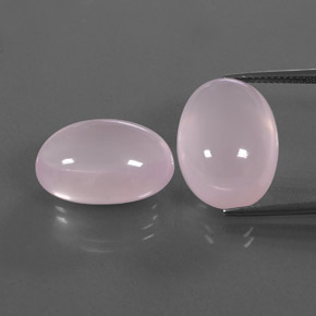 34.00天然粉色粉晶，透明，18.6×13.6毫米，透明/半透明