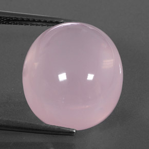 17.74克拉天然粉色粉晶，透明，17.2×14.9毫米，透明/半透明