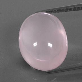 22.01克拉天然粉色粉晶，透明，19.8×15.2毫米，透明/半透明