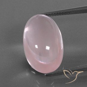 17.87ct 天然 浅粉色 芙蓉石, 椭圆形, 透明/半透明