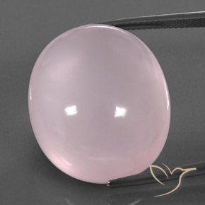47.42ct 天然 泡泡糖粉色 芙蓉石, 椭圆形, 透明/半透明