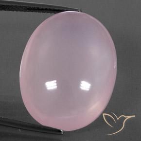 38.81ct 天然 浅粉色 芙蓉石, 椭圆形, 透明/半透明