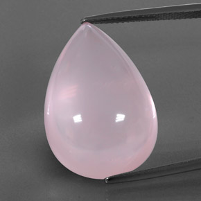 33.86克拉天然粉色粉晶，透明，25.2×17.3毫米，透明/半透明