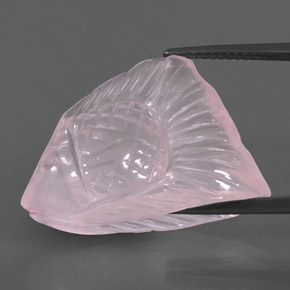 22.58克拉天然粉色粉晶，透明，25.6×17.8毫米，透明/半透明