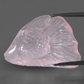 22.25克拉天然粉色粉晶，透明，27.4×18.3毫米，透明/半透明