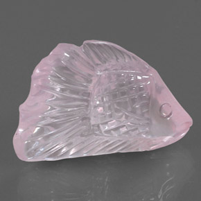 22.25克拉天然粉色粉晶，透明，27.4×18.3毫米，透明/半透明