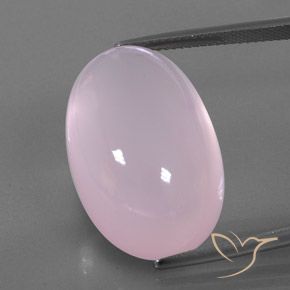 36.69ct 天然 浅粉色 芙蓉石, 椭圆形, 透明/半透明