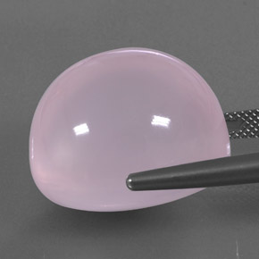 47.99克拉天然粉色粉晶，透明，21.2×18.4毫米，透明/半透明
