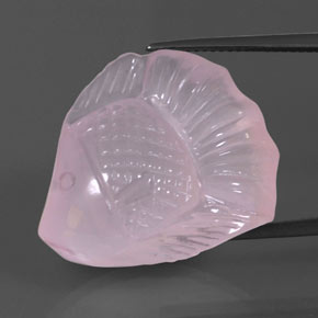 31.53克拉天然粉色粉晶，透明，25.5×21.8毫米，透明/半透明