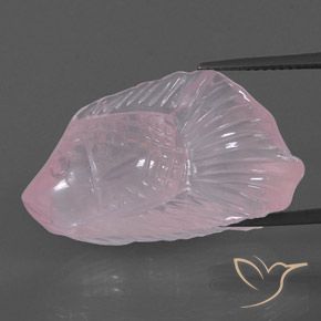 23.71克拉天然粉色粉晶，透明，28.3×16.4毫米，透明/半透明