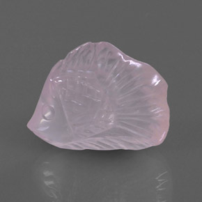 13.17克拉天然粉色粉晶，透明，20.8×17.4毫米，透明/半透明