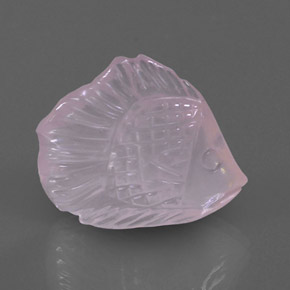 13.17克拉天然粉色粉晶，透明，20.8×17.4毫米，透明/半透明
