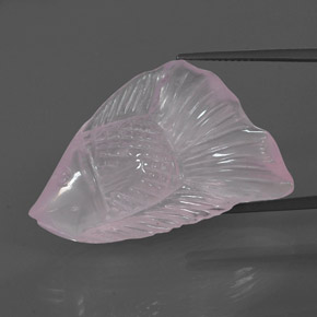 39.00克拉天然粉色粉晶，透明，35.8×21.7毫米，透明/半透明