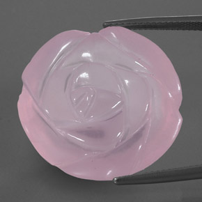 40.85克拉天然粉色粉晶，透明，24.4×24.3毫米，透明/半透明