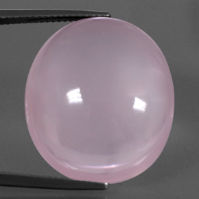 33.28克拉天然粉色粉晶，透明，24.2×21毫米，透明/半透明