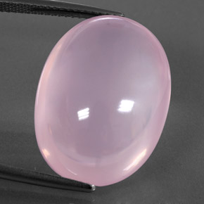 24.40克拉天然粉色粉晶，透明，21.9×16.3毫米，透明/半透明