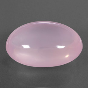 24.40克拉天然粉色粉晶，透明，21.9×16.3毫米，透明/半透明