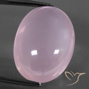 22.82ct 天然 浅粉色 芙蓉石, 椭圆形, 透明/半透明